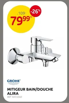 Offre: Mitigeur bain/douche alira