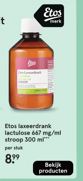 Aanbieding: Etos laxeerdrank lactulose
