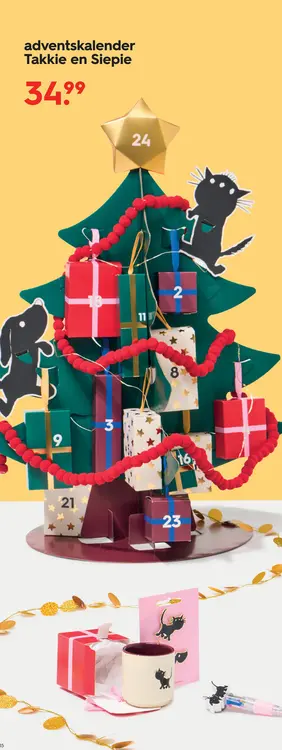 Promotie: adventskalender Takkie en Siepie
