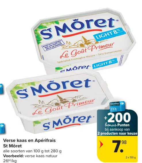Promotie: Verse kaas en Apérifrais St Môret