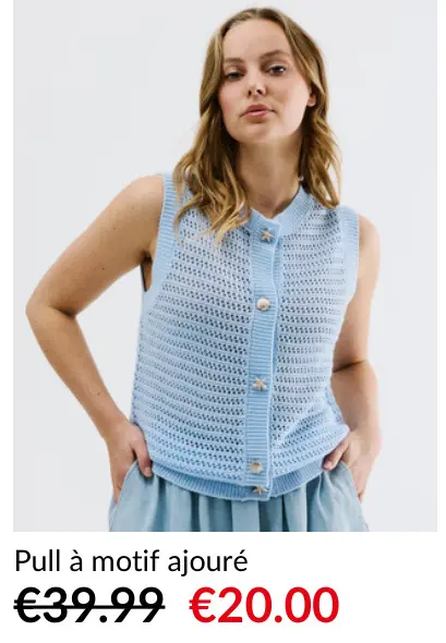 Offre: Pull à motif ajouré