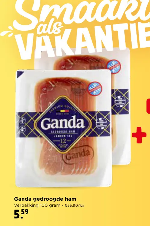 Promotie: Ganda gedroogde ham