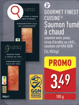 Offre: Saumon fumé à chaud