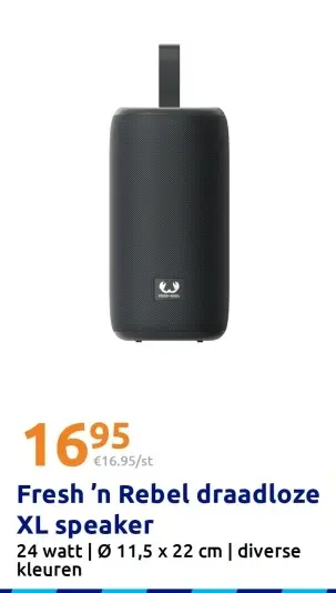 Aanbieding: Fresh 'n Rebel draadloze XL speaker