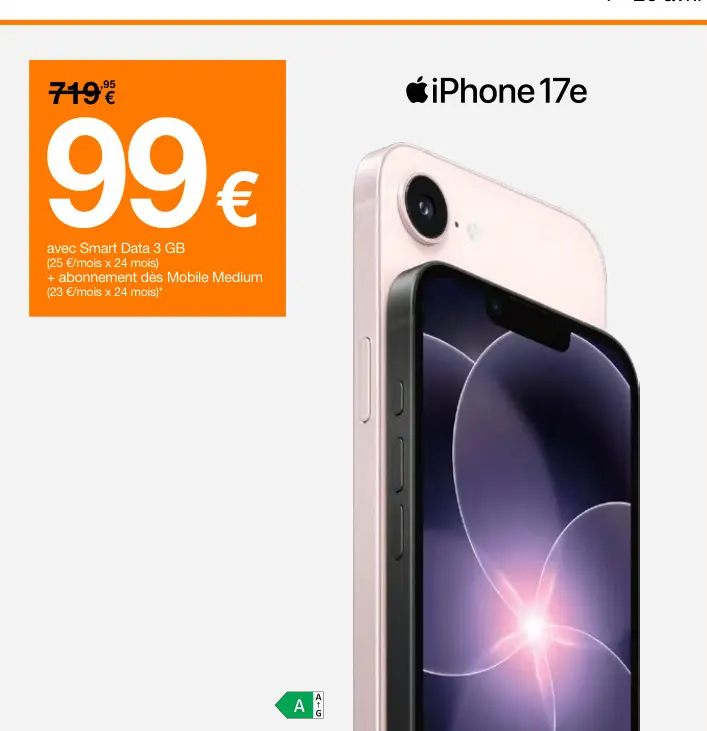 Offre: iPhone 17e