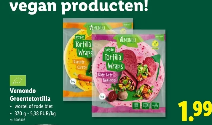 Promotie: Groentetortilla