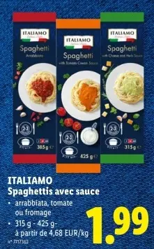 Offre: Spaghettis avec sauce