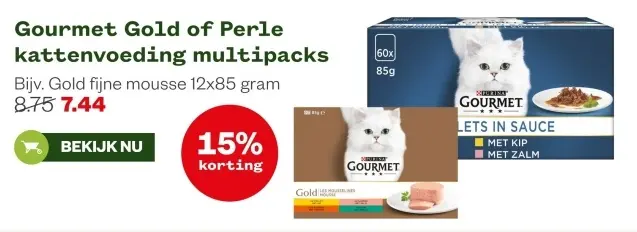 Aanbieding: Gourmet Gold of Perle kattenvoeding multipack