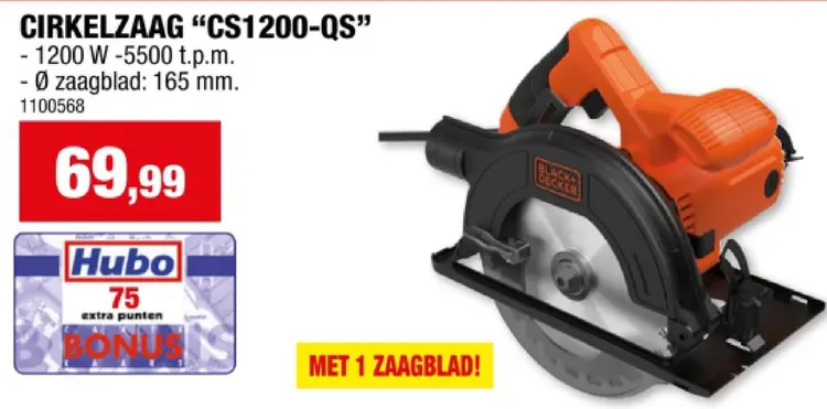 Promotie: Cirkelzaag "CS1200-QS"