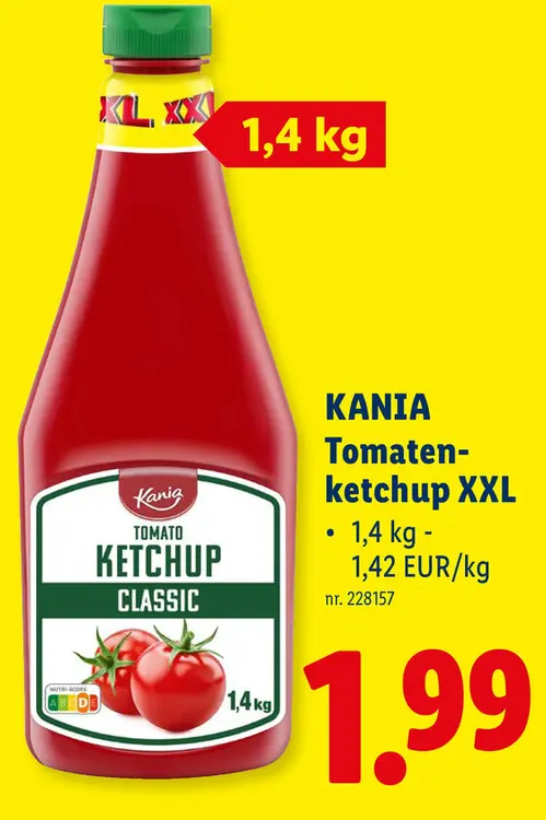 Promotie: Tomatenketchup XXL