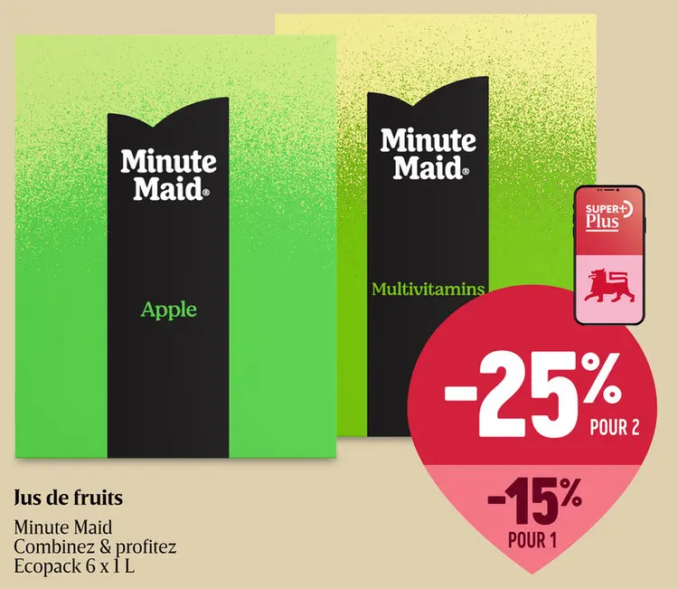 Offre: Jus de fruits