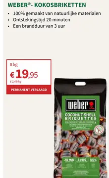 Aanbieding: Weber®- kokosbriketten