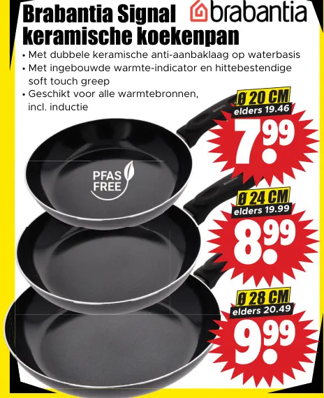 Aanbieding: Brabantia Signal keramische koekenpan