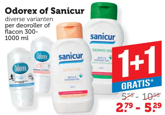 Aanbieding: Odorex of Sanicur