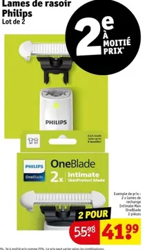 Offre: Philips OneBlade Intimate SkinProtect