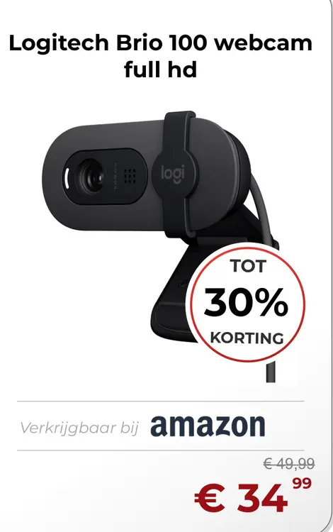 Aanbieding: Brio 100 webcam