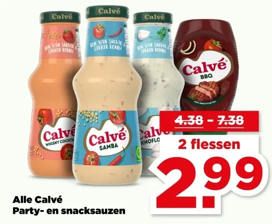 Aanbieding: Calvé Party- en snacksauzen