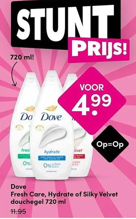 Aanbieding: Fresh Care, Hydrate of Silky Velvet douchegel