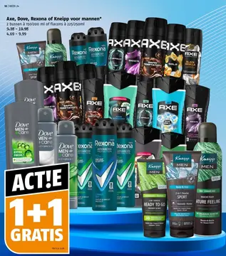 Aanbieding: Axe, Dove, Rexona of Kneipp voor mannen