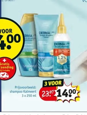 Aanbieding: shampoo Derma Kalmeert
