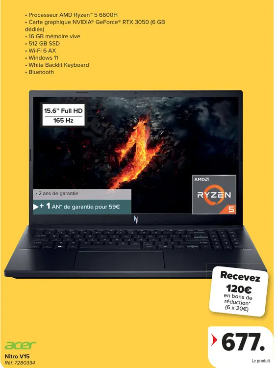 Offre: Acer Nitro V15