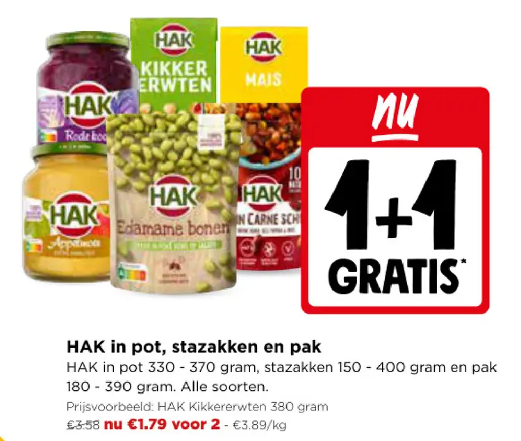 Promotie: In pot, stazakken en pak