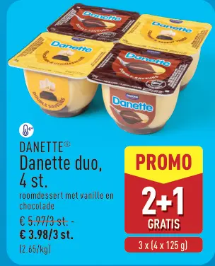 Promotie: Danette duo