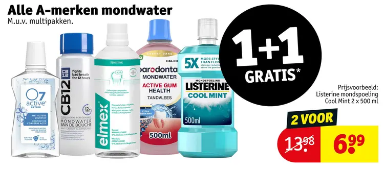 Aanbieding: Alle A-merken mondwater