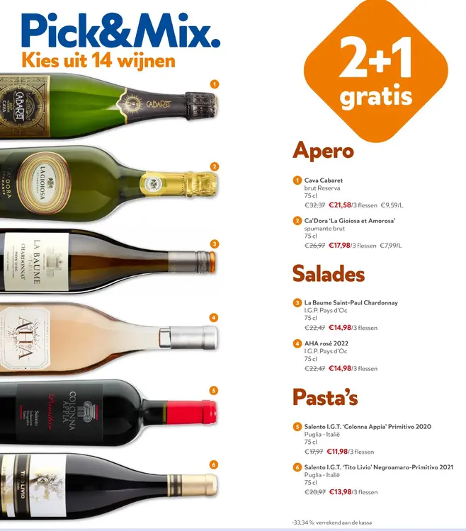 Aanbieding: Diverse wijnen