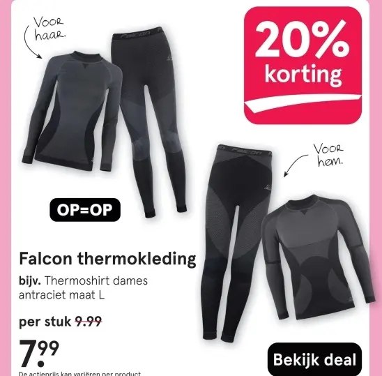 Aanbieding: Falcon thermokleding