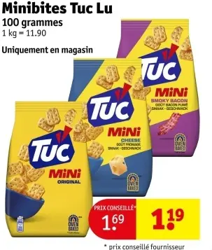 Offre: Minibites Tuc Lu