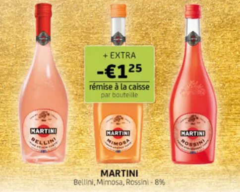 Offre: Bellini, Mimosa, Rossini