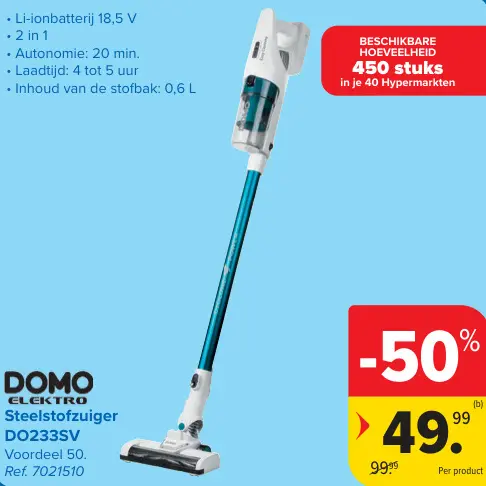 Promotie: Steelstofzuiger DO233SV