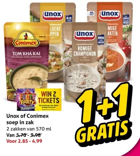 Aanbieding: soep in zak