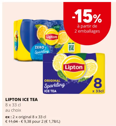 Offre: Lipton ice tea