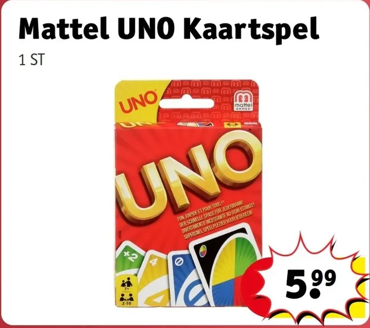 Promotie: UNO Kaartspel
