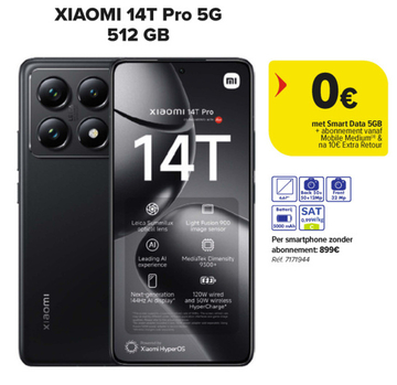 Aanbieding: XIAOMI 14T Pro 5G 512 GB