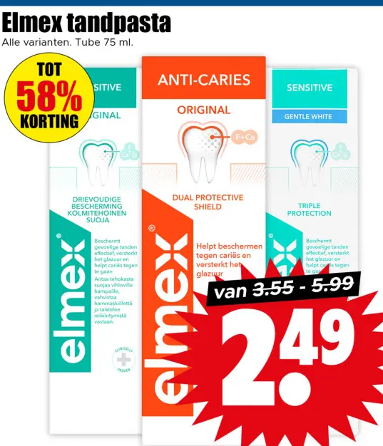 Aanbieding: Elmex tandpasta