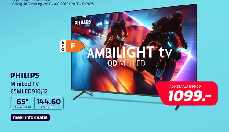 Aanbieding: Ambilight QD MiniLED TV