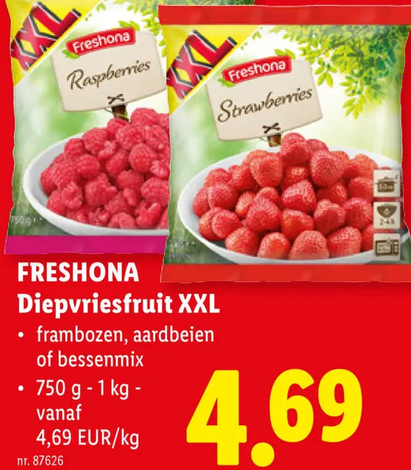 Promotie: Diepvriesfruit XXL