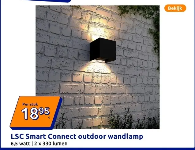Promotie: LSC Smart Connect outdoor wandlamp