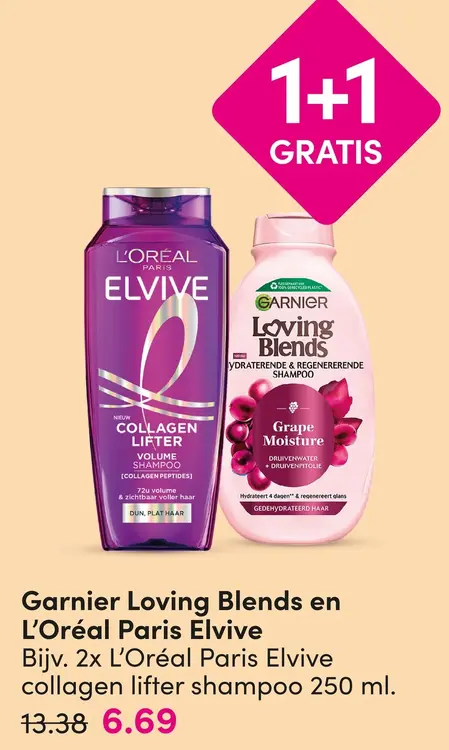 Aanbieding: Garnier Loving Blends en L'Oréal Paris Elvive