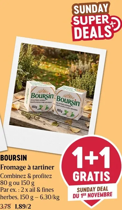 Offre: Fromage à tartiner