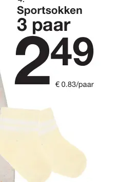 Aanbieding: sportsokken