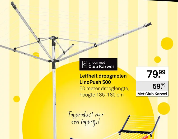 Aanbieding: Droogmolen LinoPush 500