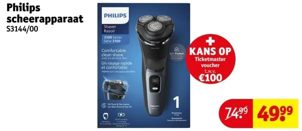 Aanbieding: Scheerapparaat S3144/00
