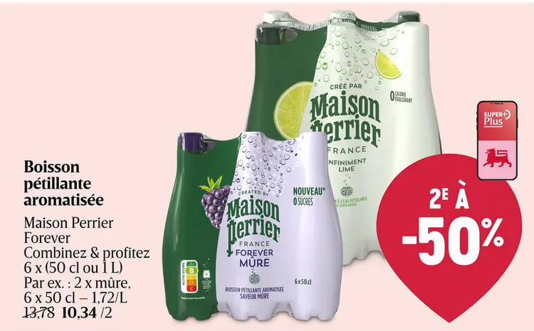 Offre: Boisson pétillante aromatisée