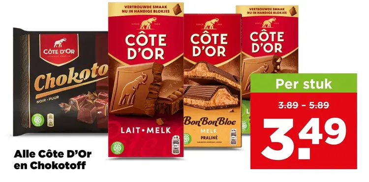 Aanbieding: Alle Côte D'Or en Chokotoff