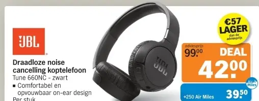 Aanbieding: Draadloze noise cancelling koptelefoon Tune 6