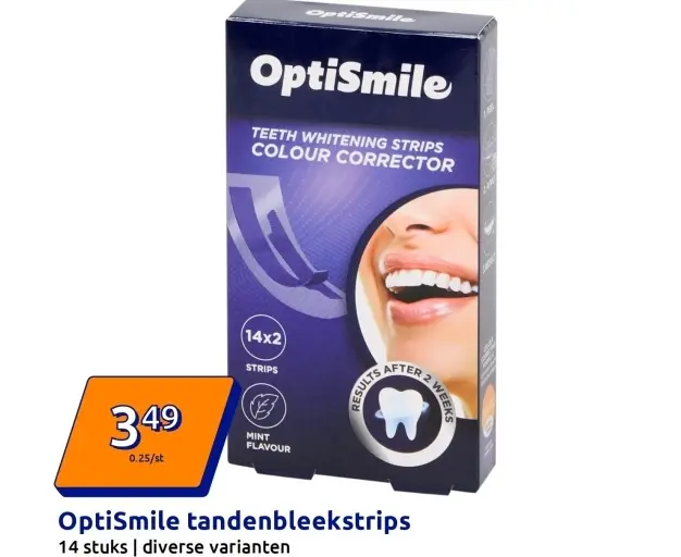 Aanbieding: OptiSmile tandenbleekstrips
